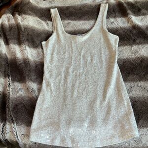 Sequin tank top